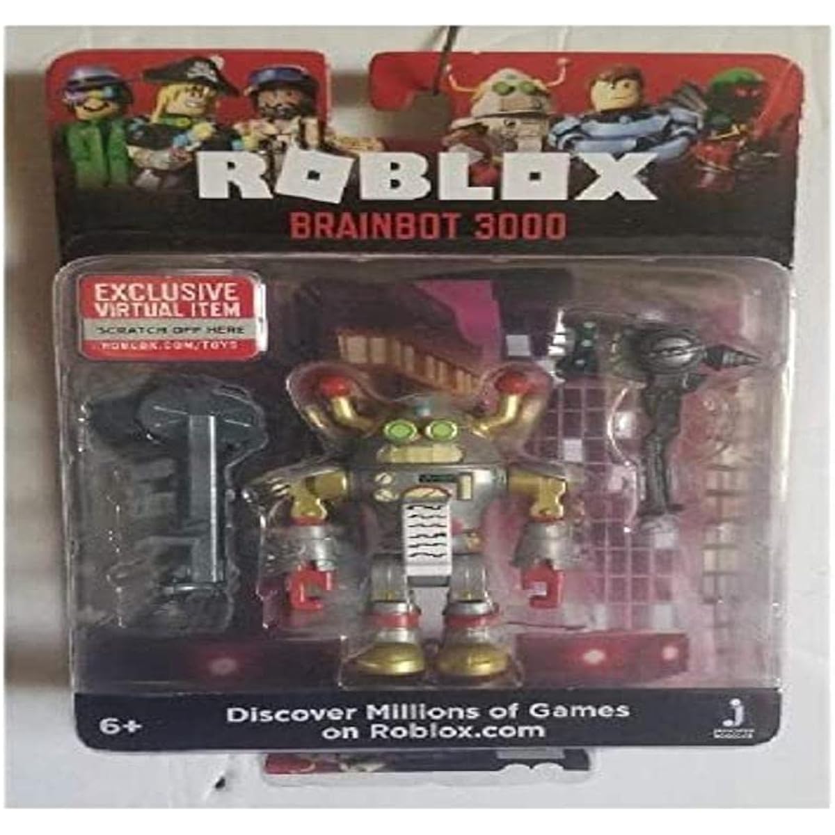 Roblox Brainbot 3000 2.5-inch Figure with Exclusive Virtual Item Code