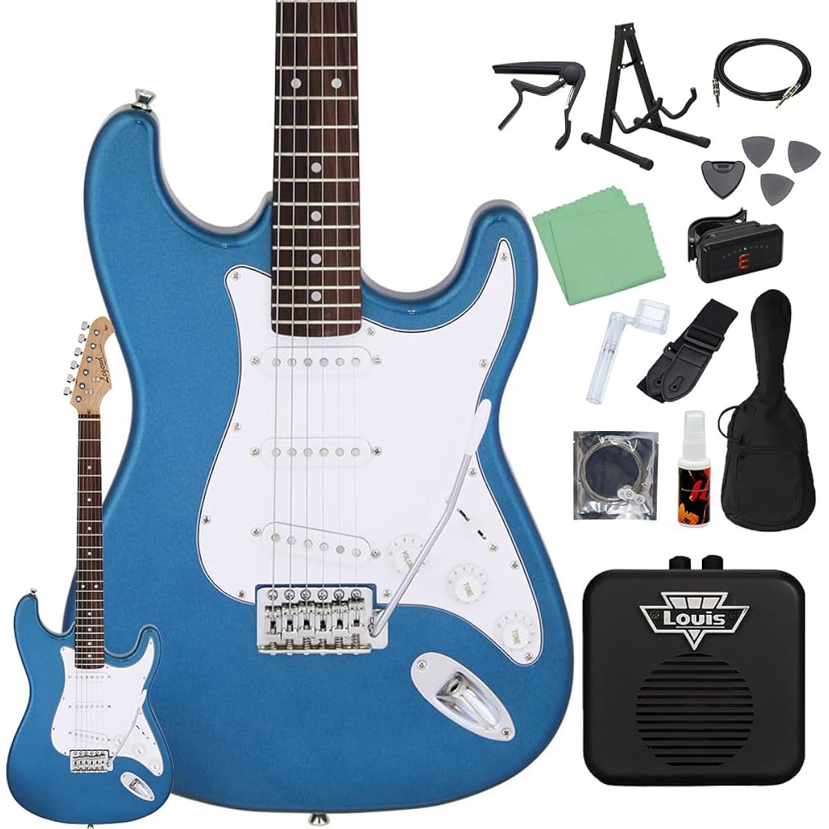 LEGEND LST-Z MBL Electric Guitar Beginner 14-piece Set [With Mini Amplifier] Legend
