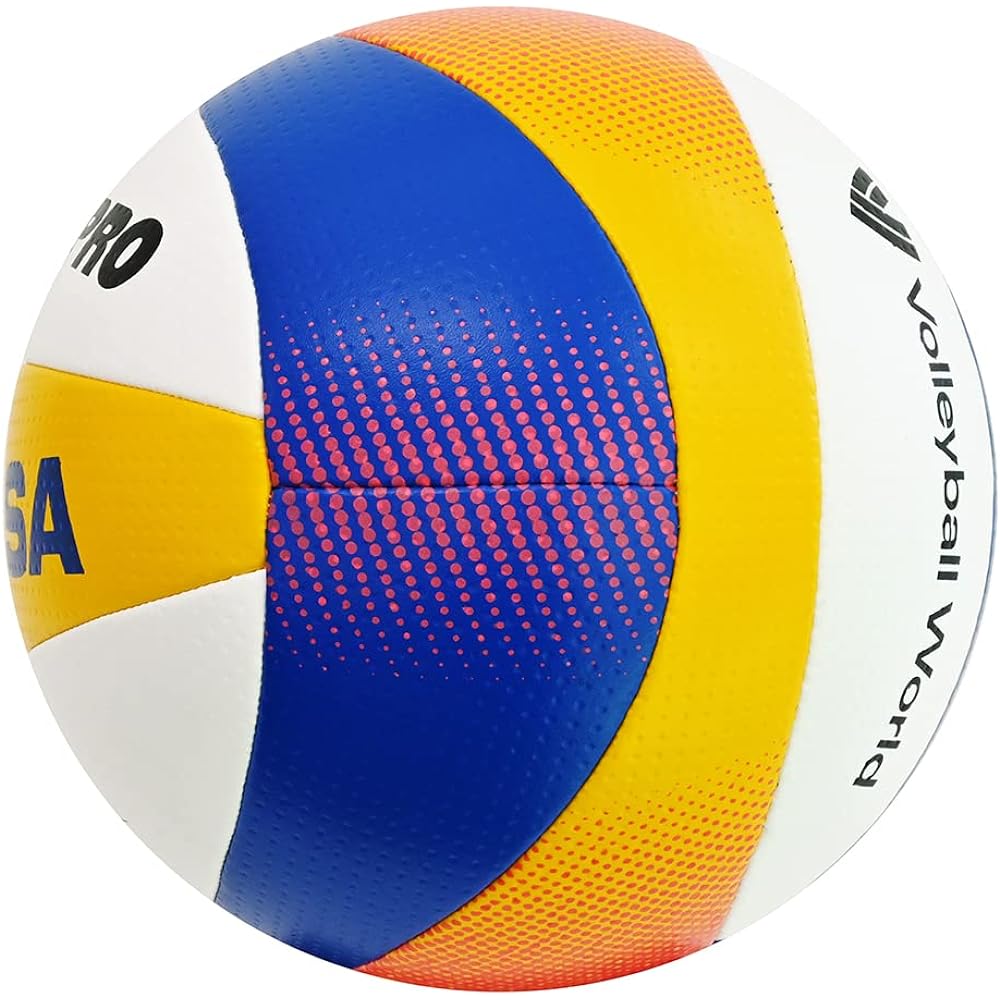 MIKASA Beach Volleyball Internationally Certified Ball Certification Ball (General/University/High School/Junior High School) White/Yellow/Blue/Red BV550C-WYBR Recommended Internal Pressure 0.175-0.225 (kgf/㎠)