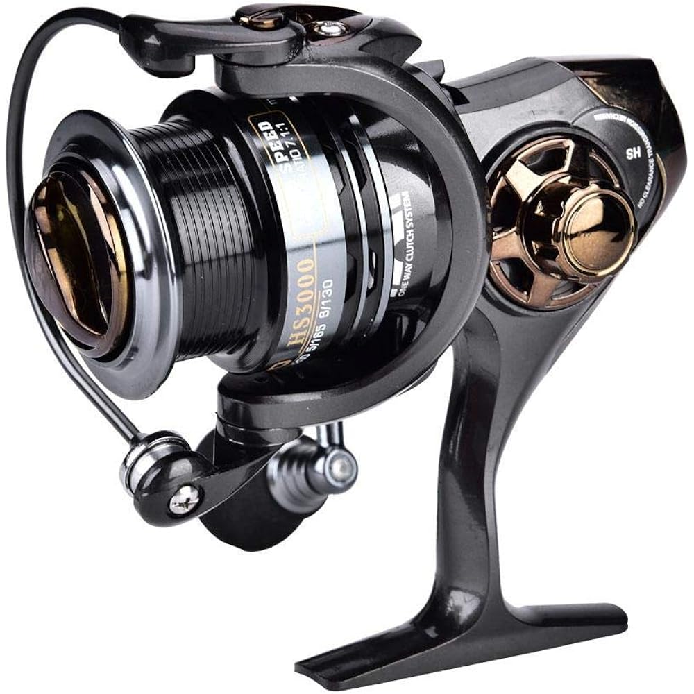 Fishing Tackle DEUKIO High Speed Sea Fishing Reel 7.1:1 Match Spool Spinning Reel for Quick Casting