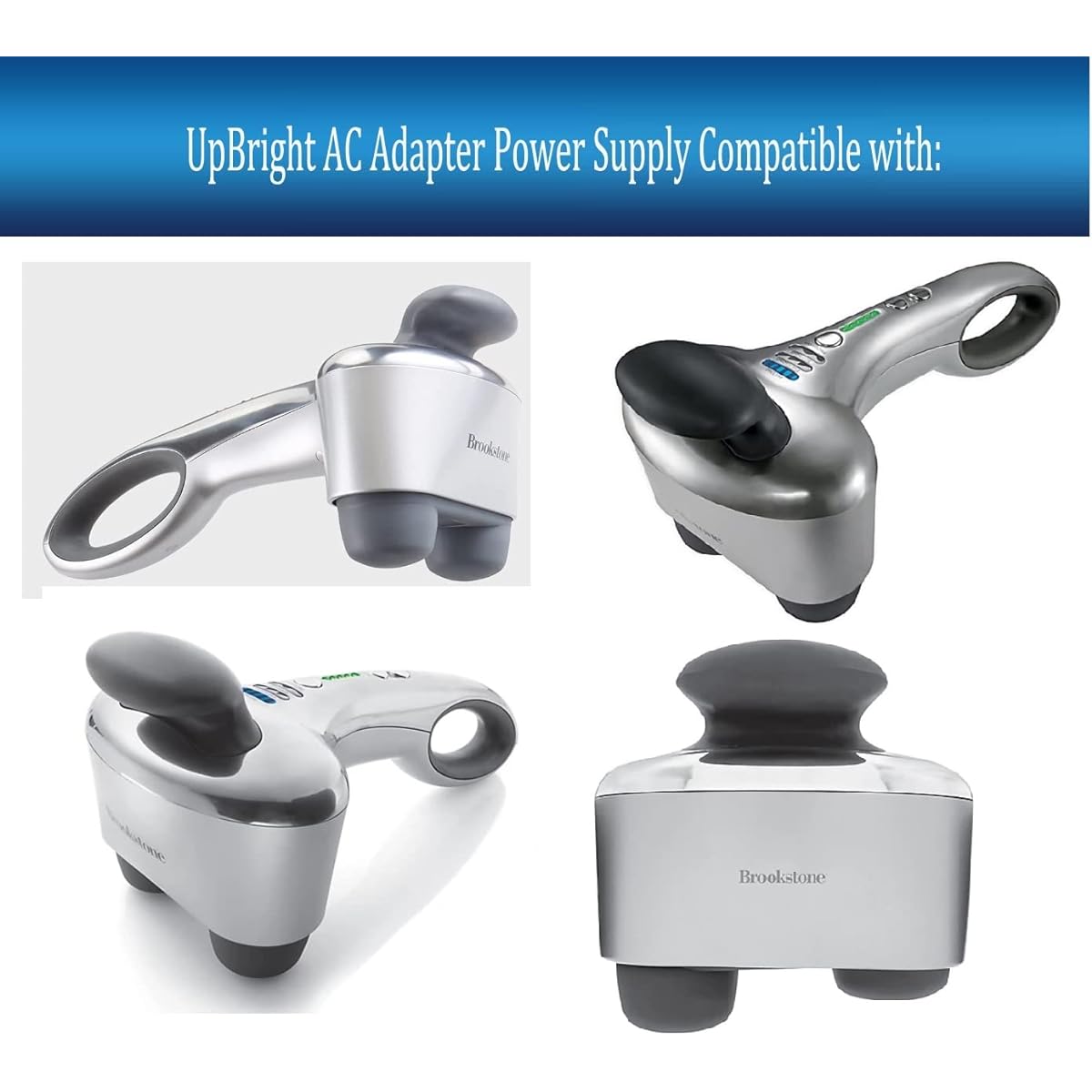 UpBright 2 Prong 15V 3A AC/DC Adapter Brookstone Max 2 Max2 B-HHP-650J Cordless Neck Black Percussion Massager PP-BHHP-650J 3YE Switching Model No: GQ48-150300-AU Power Charger