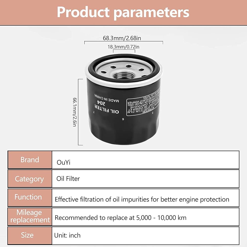 OUYI Oil Filter Honda Gold Wing 1800 GL1800 NC750X RC51 ST1300 VT1300 SHADOW 750 VTR1000 VTX 1300 1300R 13000 S VTX 1800R 1800C 700