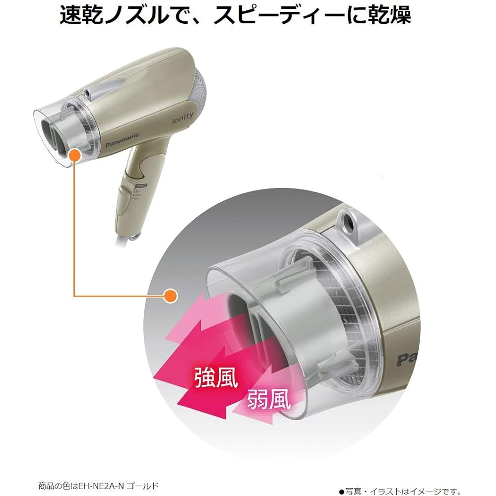 Panasonic Hair Dryer Ionity White EH-NE2A-W