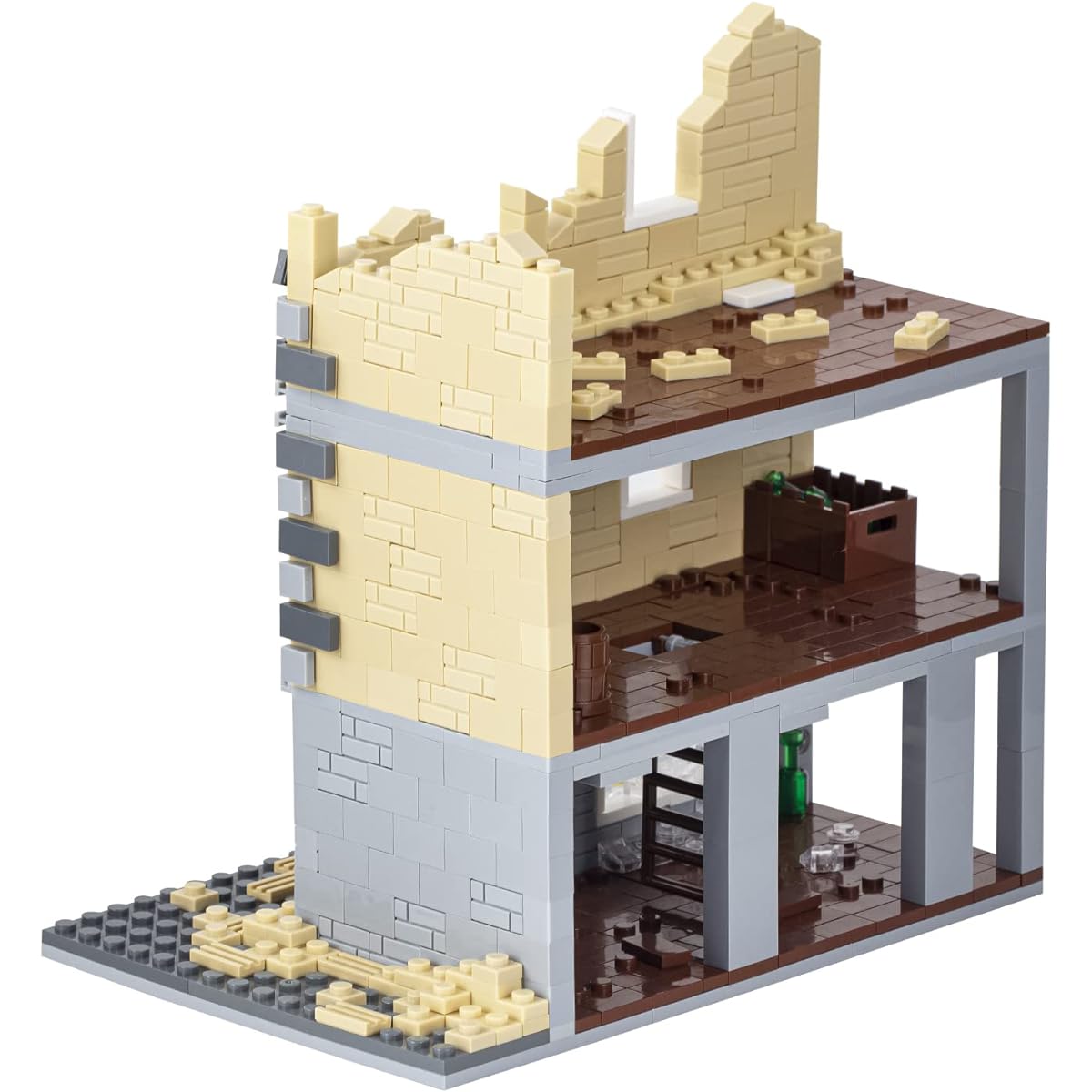 MOOXI-MOC Military Battle Scene Model Set Boys Building Blocks Assembly Toy Kit (814 Pieces)