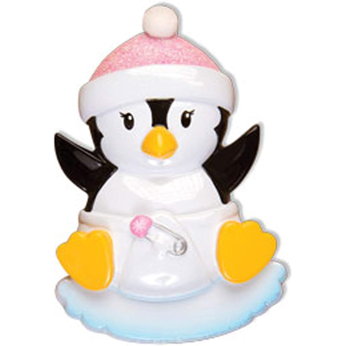Personalized Baby First Christmas Ornament 2023 - My First Christmas Ornament - Baby Girl Penguin First Christmas Ornament Pink 1st Christmas Baby Ornament 2023 - Free Customization