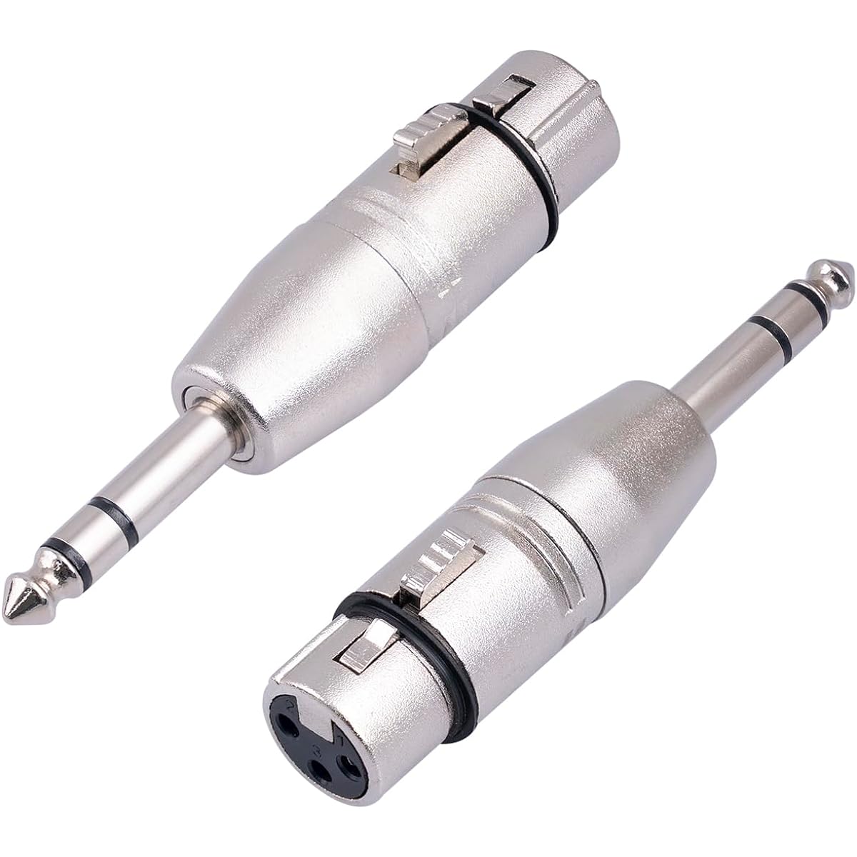 HUALEU XLR female to 1/4 TRS adapter, balanced female XLR to quarter inch 6.35mm male adapter.