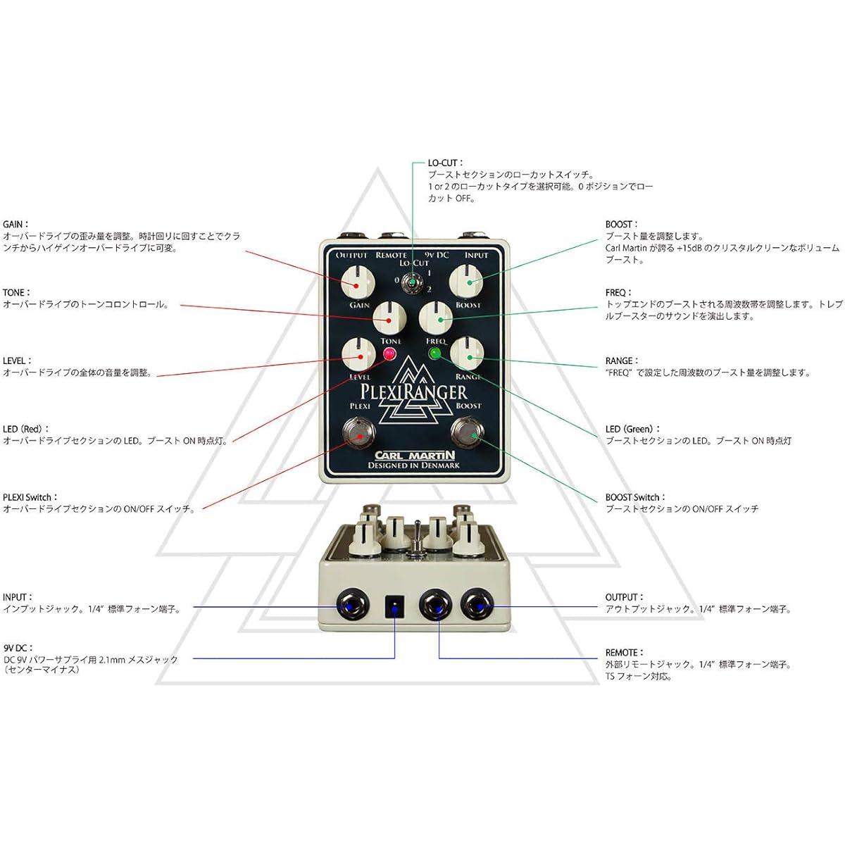 Carl Martin PlexiRanger Effector Overdrive + Booster Pedal [Official Japanese Product]