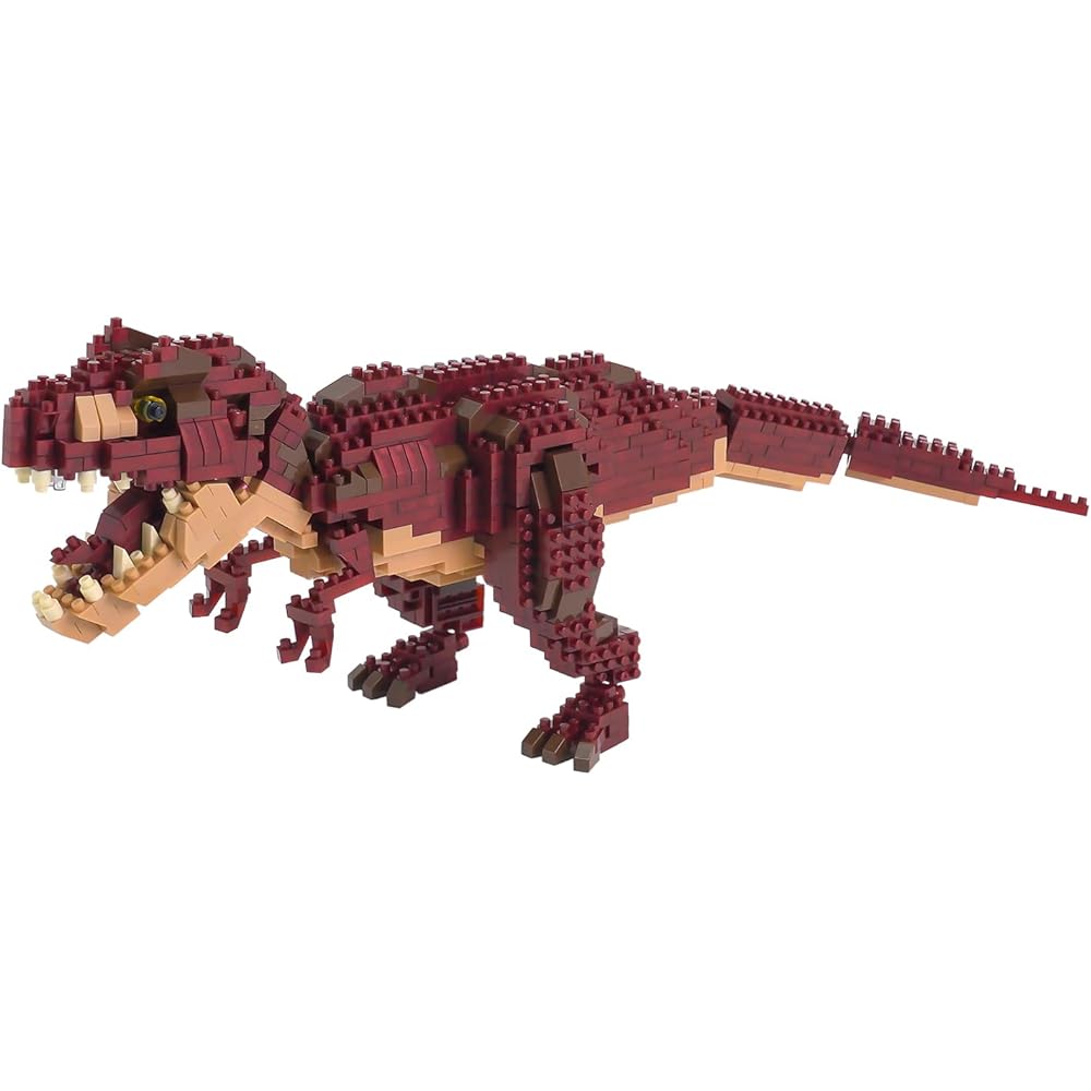 Nanoblock Dinosaur Deluxe Edition Tyrannosaurus Rex & Tyrannosaurus Skeleton Model Set of 2 A004