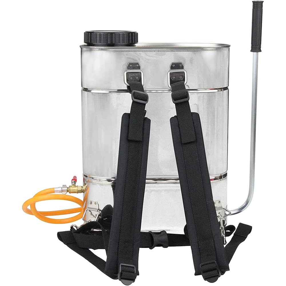 Safety 3 Diaphragm Backpack Sprayer 18L Stainless Steel Made in Japan with 2 Mouth Nozzles