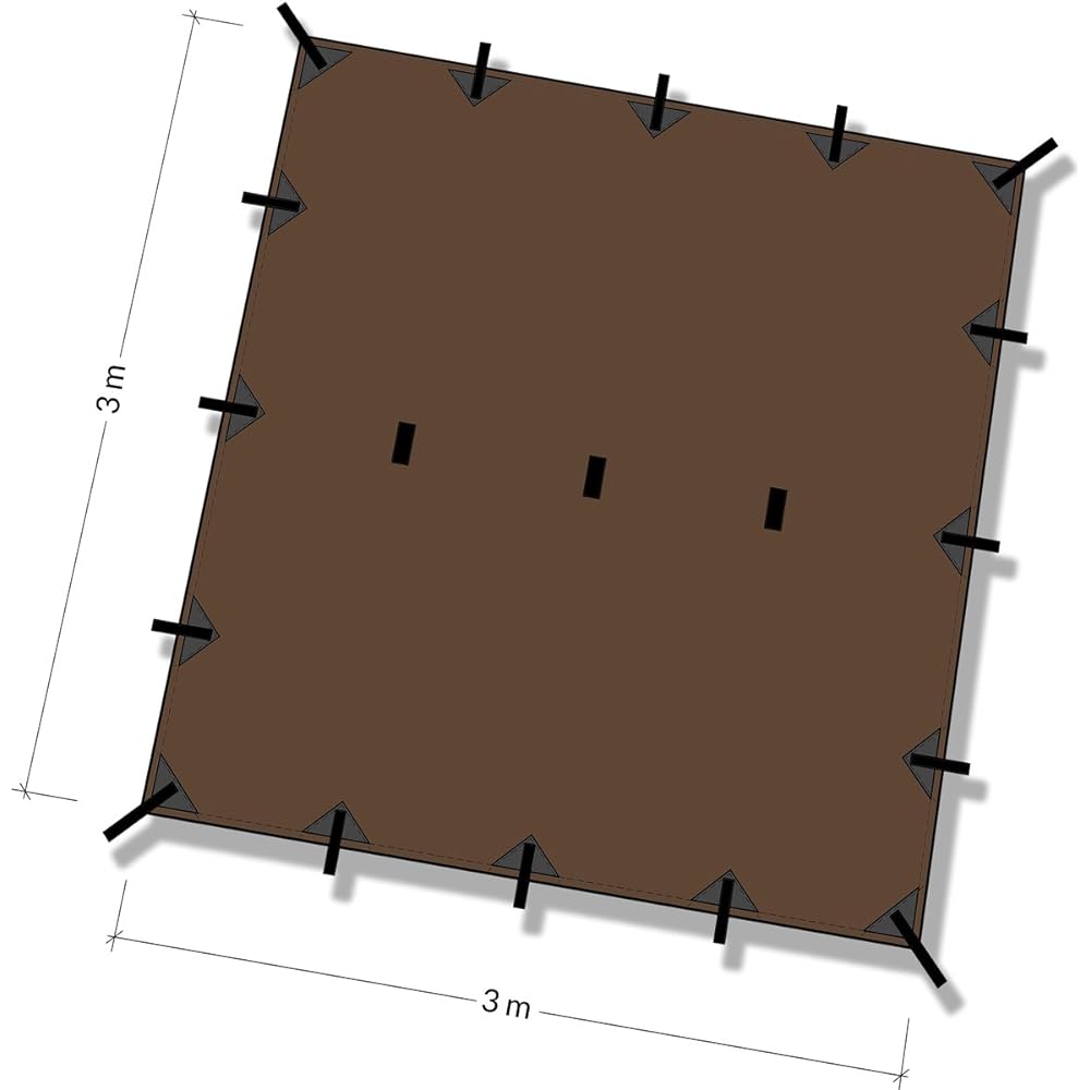 DD Hammocks DD Tarp 3×3 (Coyote Brown)