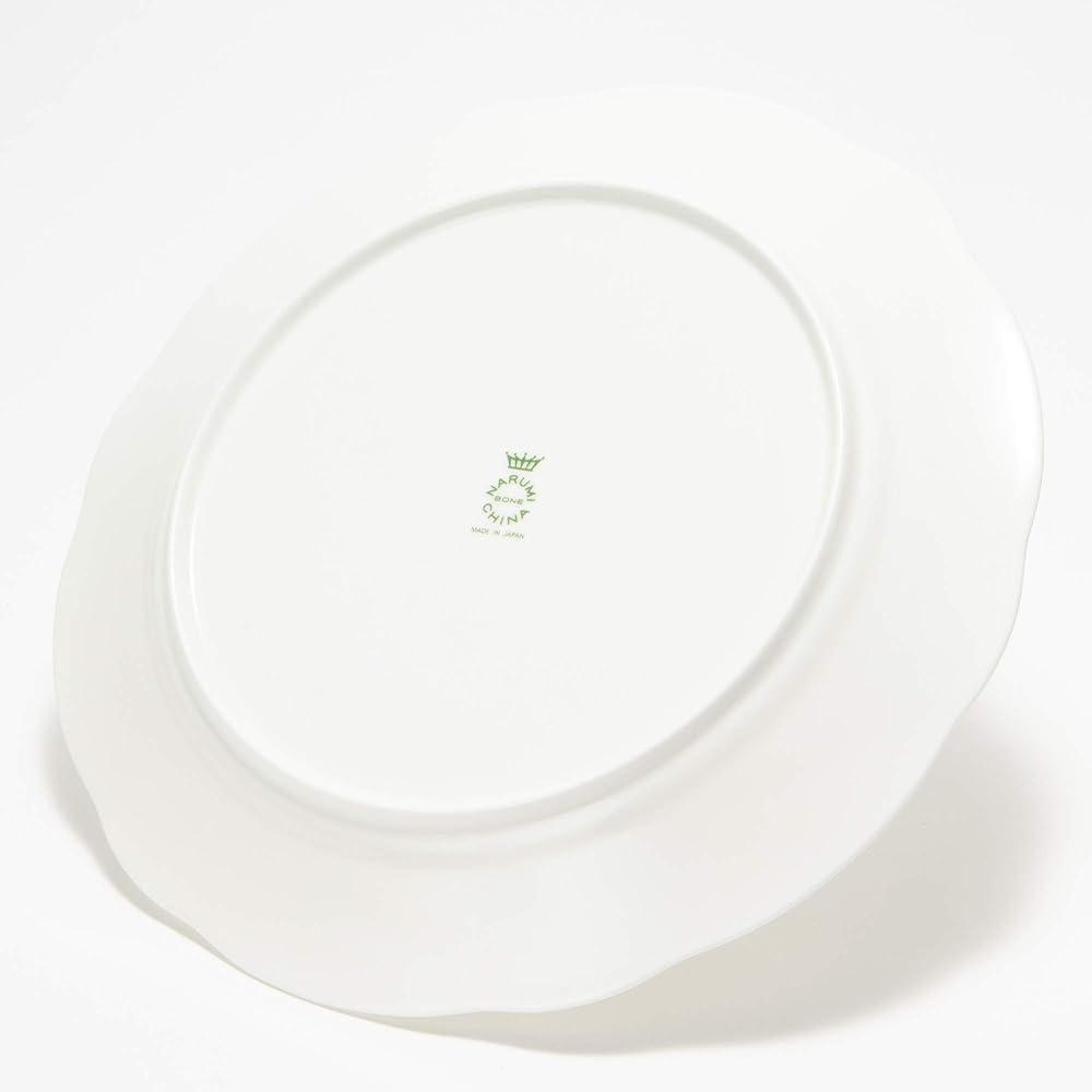 NARUMI Plate Lemon Balm 27cm Green Plant Pattern Lunch Plate One Plate Dinner Made in Japan 8365-1952