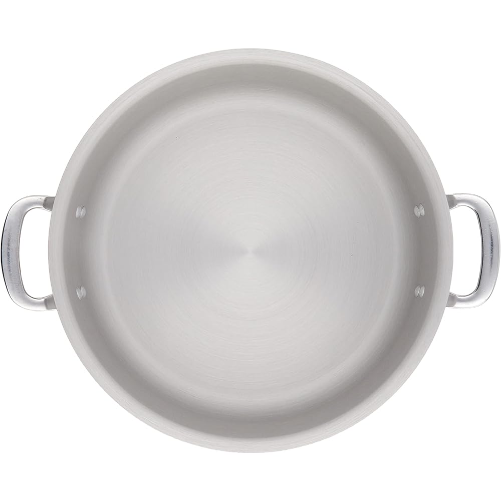 Endo Shoji TKG Two-handed pot, outer pot, 33cm, aluminum, IH compatible, outer diameter x depth (mm) 361 x 110, bottom plate thickness (mm) 4, bottom diameter (mm) 250, weight (kg) 2.7, for commercial use ASTM904