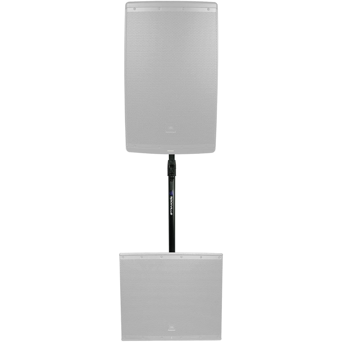Rockville GASPOLE-B M20 Thread Air Assist Subwoofer Speaker Pole Mount Stand