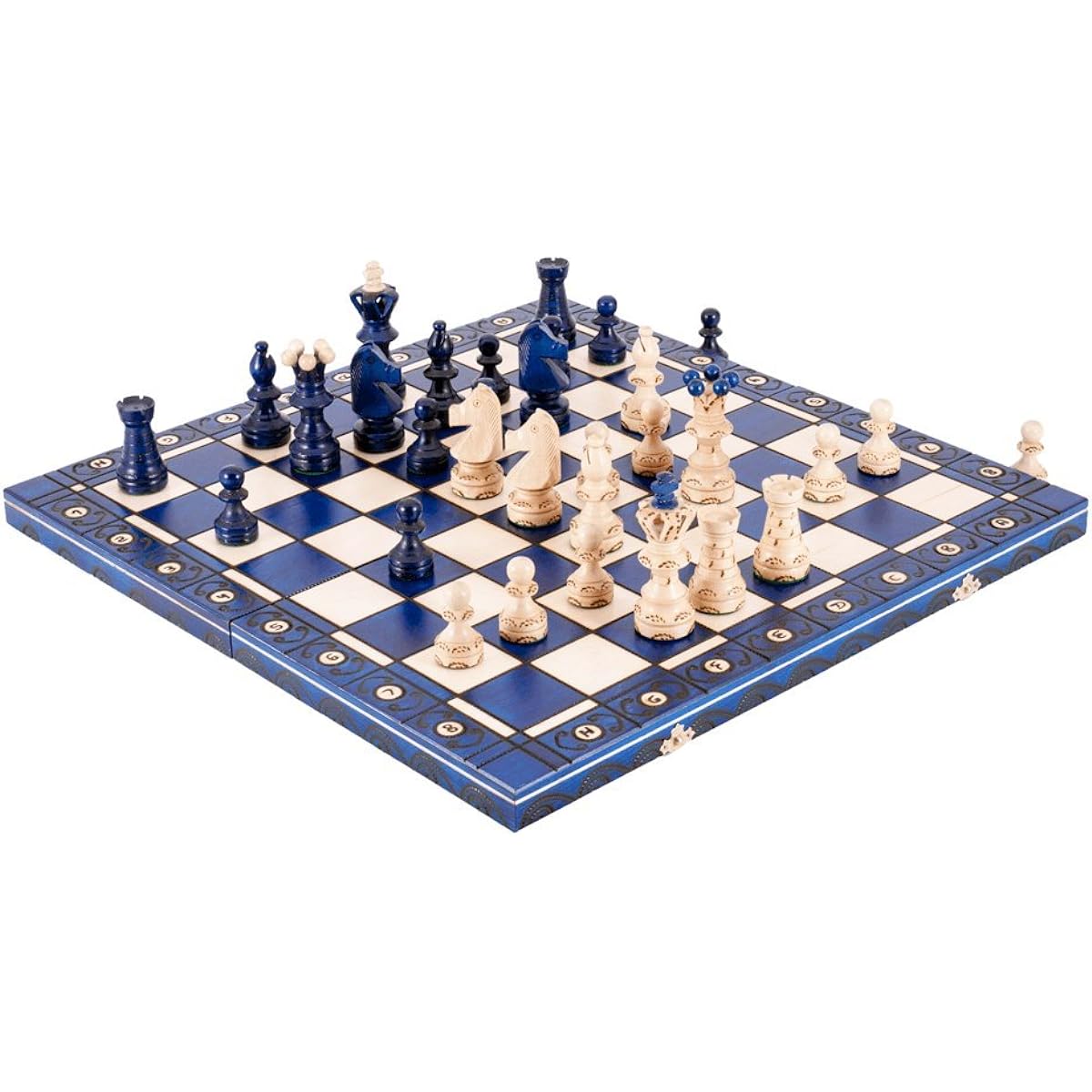The Blue Ambassador Chess Set - by The House of Staunton