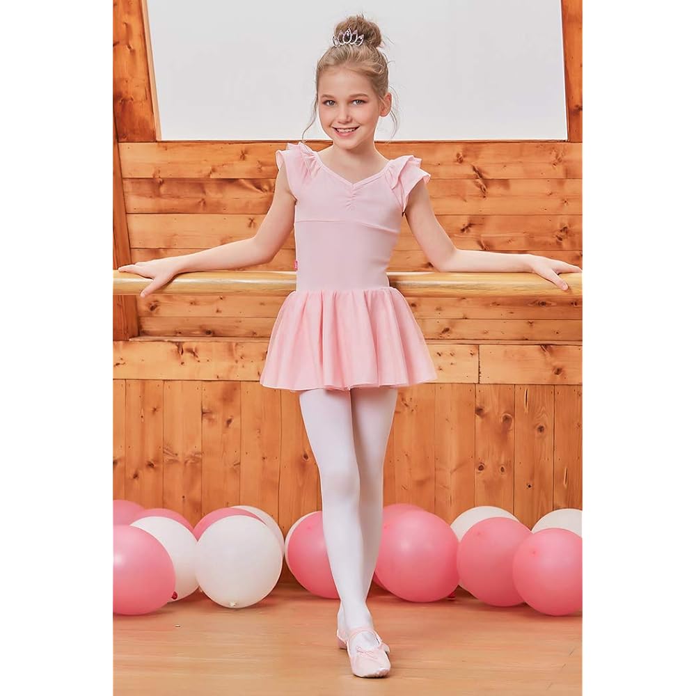 Manana ma30 Silkily Manana Leotard Ballet Kids Junior Simple Skirt with Snaps