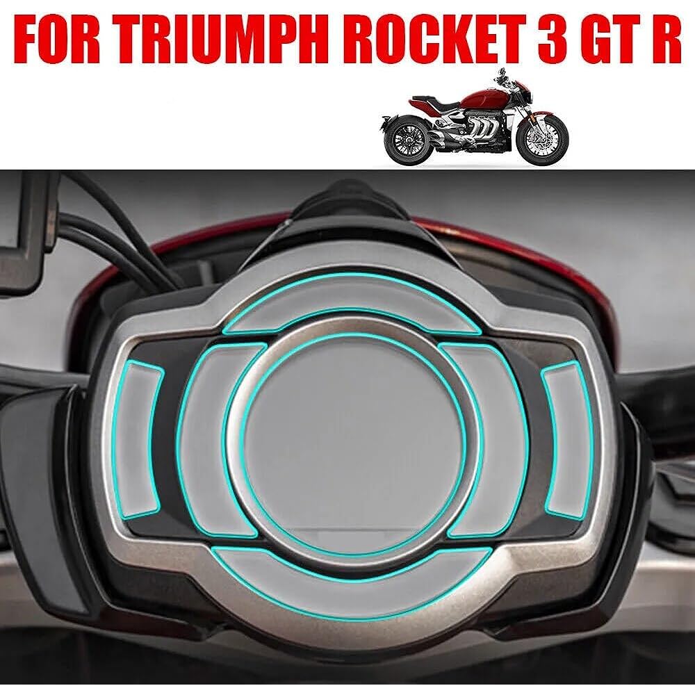 DEMUR Triumph Rocket 3 GT R Motorcycle Accessories Cluster Scratch Protection Film Speedometer Dashboard Screen Protector Dashboard Screen Protector (Size : 5 PCS)
