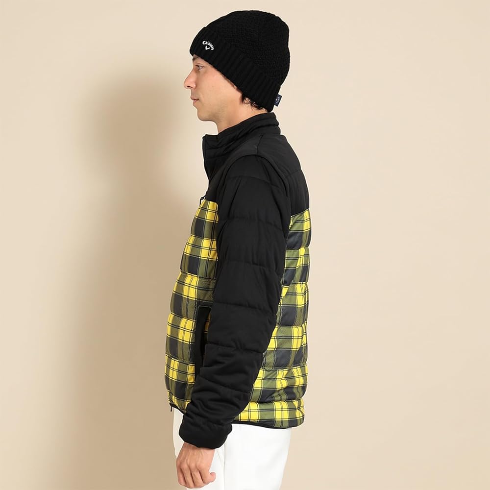 [Callaway] Men's Water Repellent Full Zip Filled Blouson (Star Stretch: Stretchy/Windproof) / Outerwear Golf / C23215109