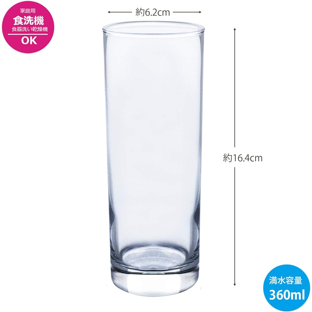 Toyo Sasaki Glass Whiskey Glass Rocks Glass Tumbler 360ml 60 Pieces (Sold in Case) Zombie Glass Tumbler Cup Made in Japan Dishwasher Safe 05113