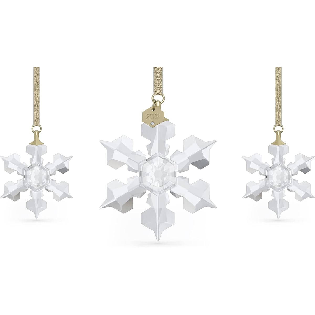 SWAROVSKI Annual Edition Set Ornaments 2022 Set of 3 Clear