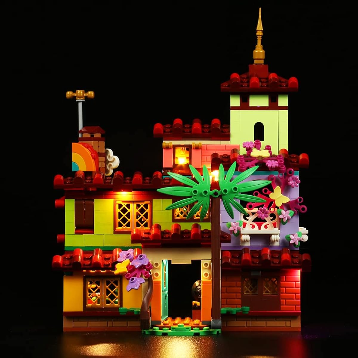 VONADO LED Light Kit Lighting Kit for Lego Encanto Madrigal House 43202 (No Model) Compatible with Lego Encanto House Building Toys Creative DIY Light Kit
