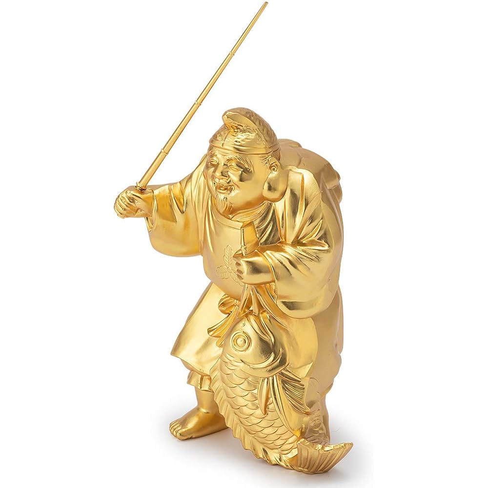 Buddhist Altar Shop Takita Shoten Buddha Statue Good Luck, Good Luck, Seven Lucky Gods, Ebisu (Height 8.3cm x Width 6cm) [Made by Hideun Makita] ◆Prosperity in business, good health, good fortune, fortune, warding off evil [Certificate issued by Takita S
