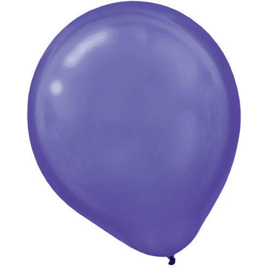 Amscan Pearl Latex Balloons (72 Pieces, 12 Inch, New Purple)