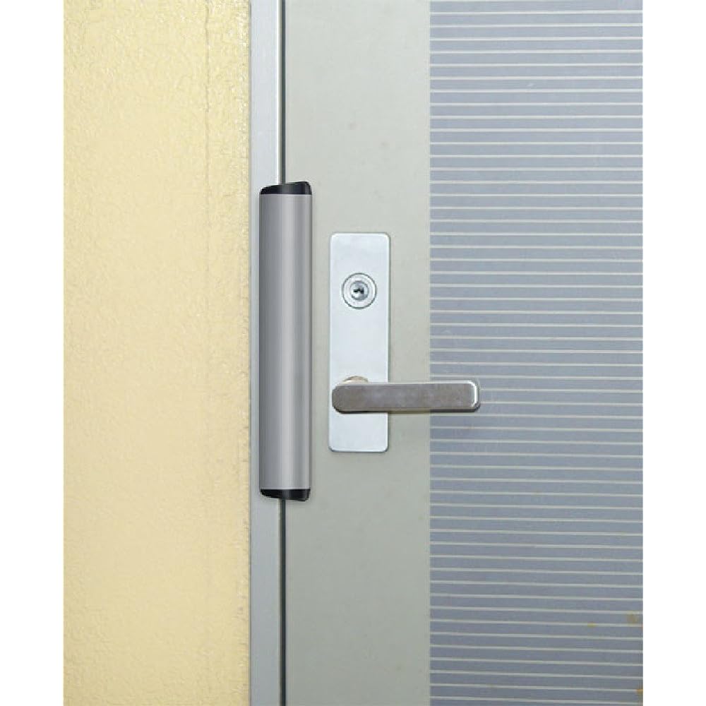 Guard lock for doors that open outward, all-purpose type (silver)