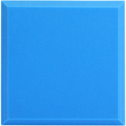 5CM Thick Soundproof Foam Panels, High Density Noise Reduction Acoustic Panels Soundproof Wall Stickers for Drum Room or Piano Room Decoration (Grey 50*50*5CM) (Blue 50*50*5CM)