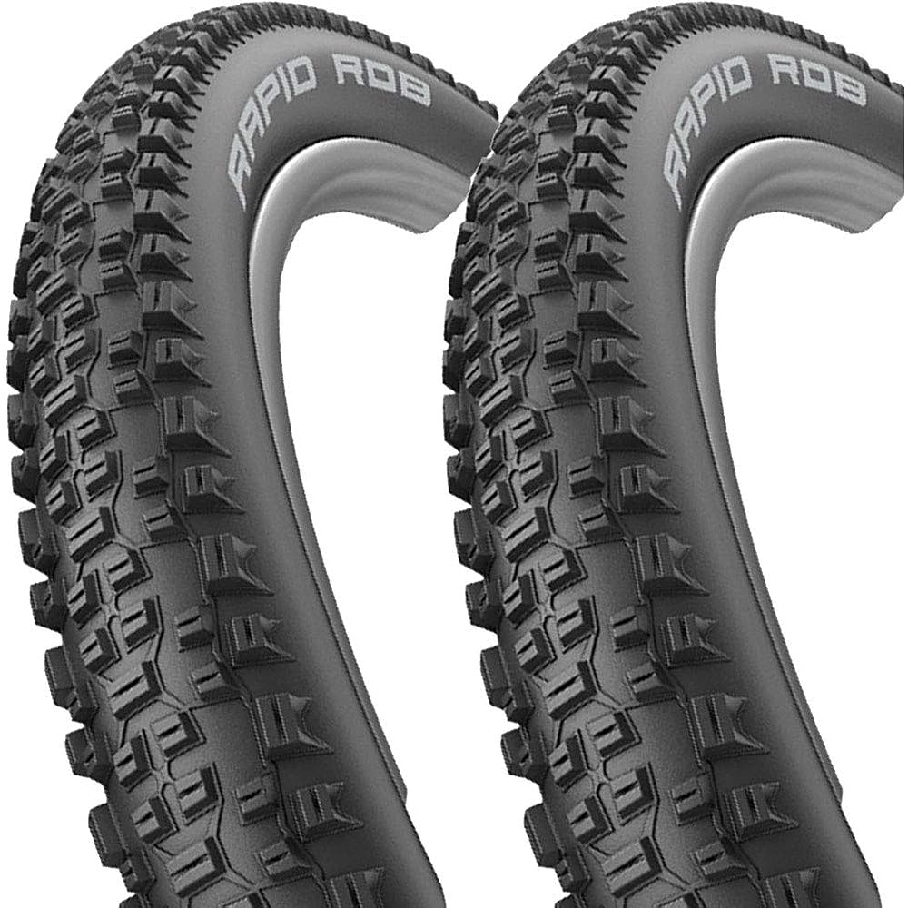 Schwalbe [Genuine] Rapid Rob 27.5 x 2.25 Wire Bead [MTB/All Terrain] 11101395 11101395 Black 27.5 x 2.25