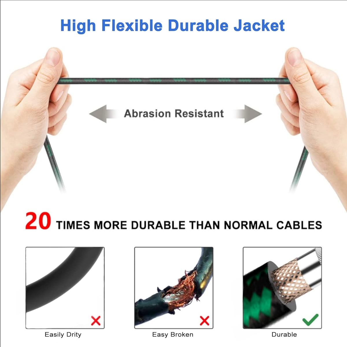Augioth XLR Female to 1/4 Cable 20ft 2Pack, Balance 6.35mm TRS Plug to 3-pin XLR Female, Quarter inch TRS Female to XLR Female Mic Cable for Microphone,Mixer,Amplifier