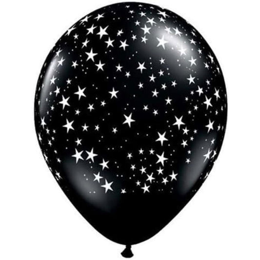 11" Stars Around Onyx Black (10ct)