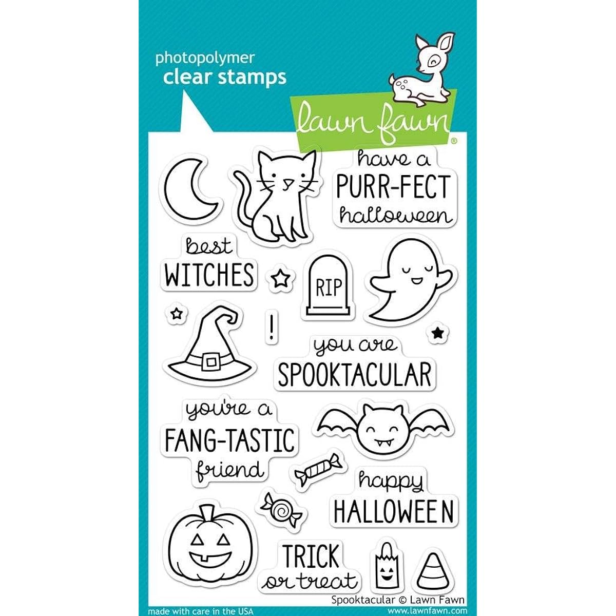 Spooktacular Cling Stamp Set // Lawn Fawn by Lawn Fawn