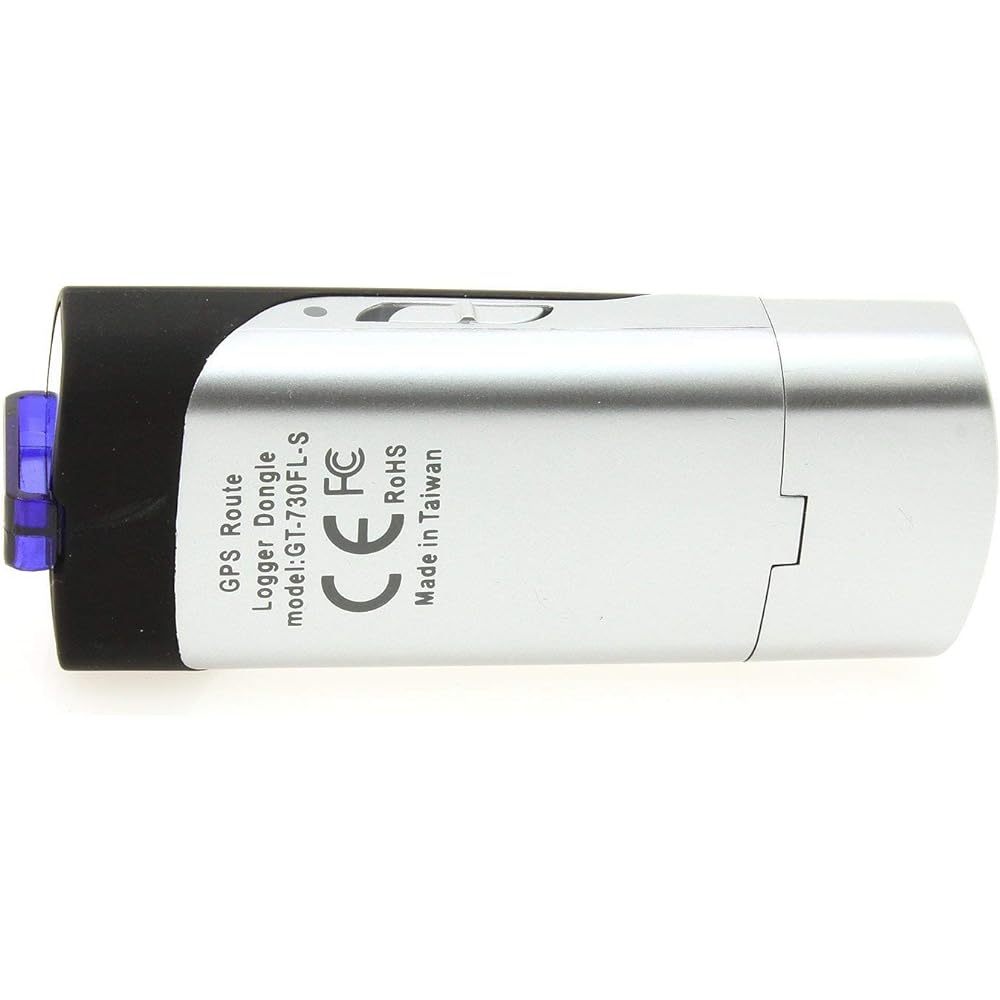 GPS logger GT-730FL-S USB dongle logger made by canmore (Black x Silver)