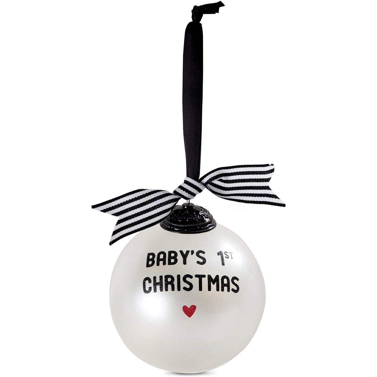 Pavilion Gift Company 63041 Baby's First Christmas Glass Ornament, 4 Inch