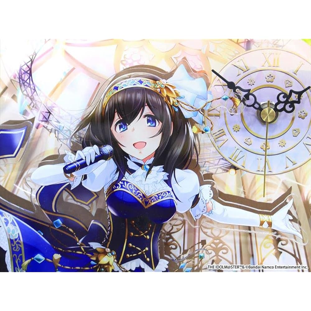 Seasonal Plants The Idolmaster Cinderella Girls BIG Acrylic Table Clock Fumika Sagisawa Bright Memories + Ver. Approx. H190 x W260mm Acrylic