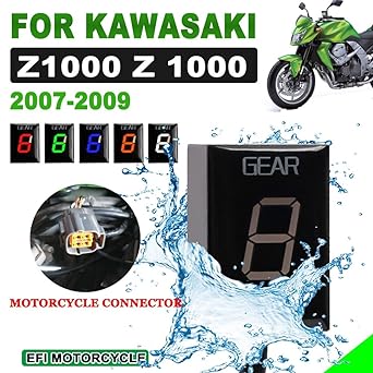 Digital Meter Display Gear Indicator Kawasaki Z1000 Z 1000 2007 2008 2009 1-6 ECU Gear Speed Display Meter EFI Motorcycle Accessories Indicator Meter Display