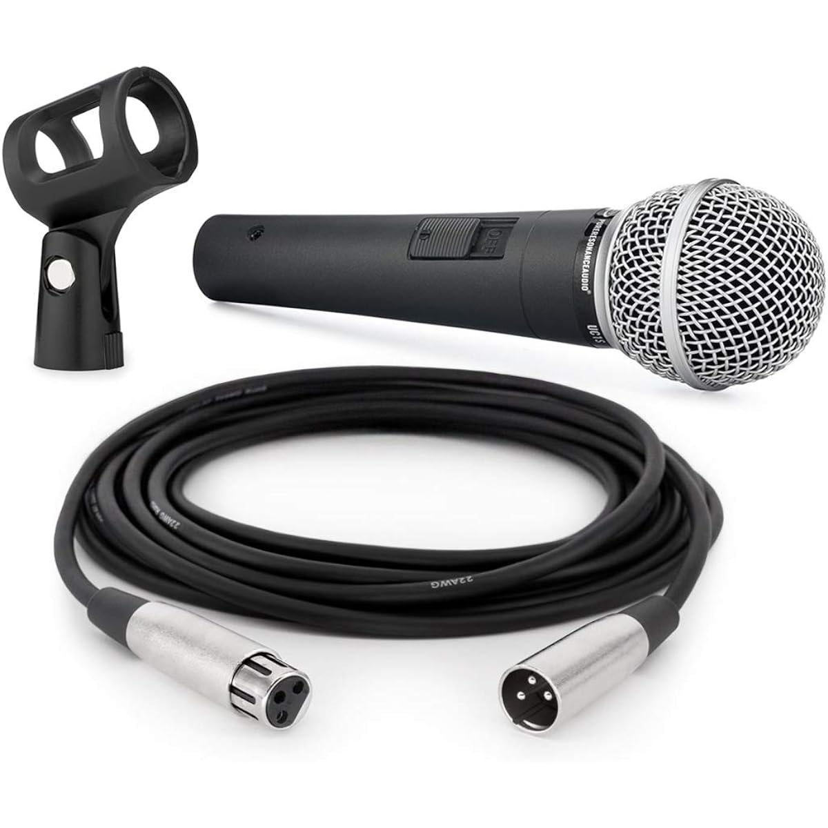 Pure Resonance Audio UC1S Ultra-Clear Dynamic Vocal Microphone Bundle with XLR Cable
