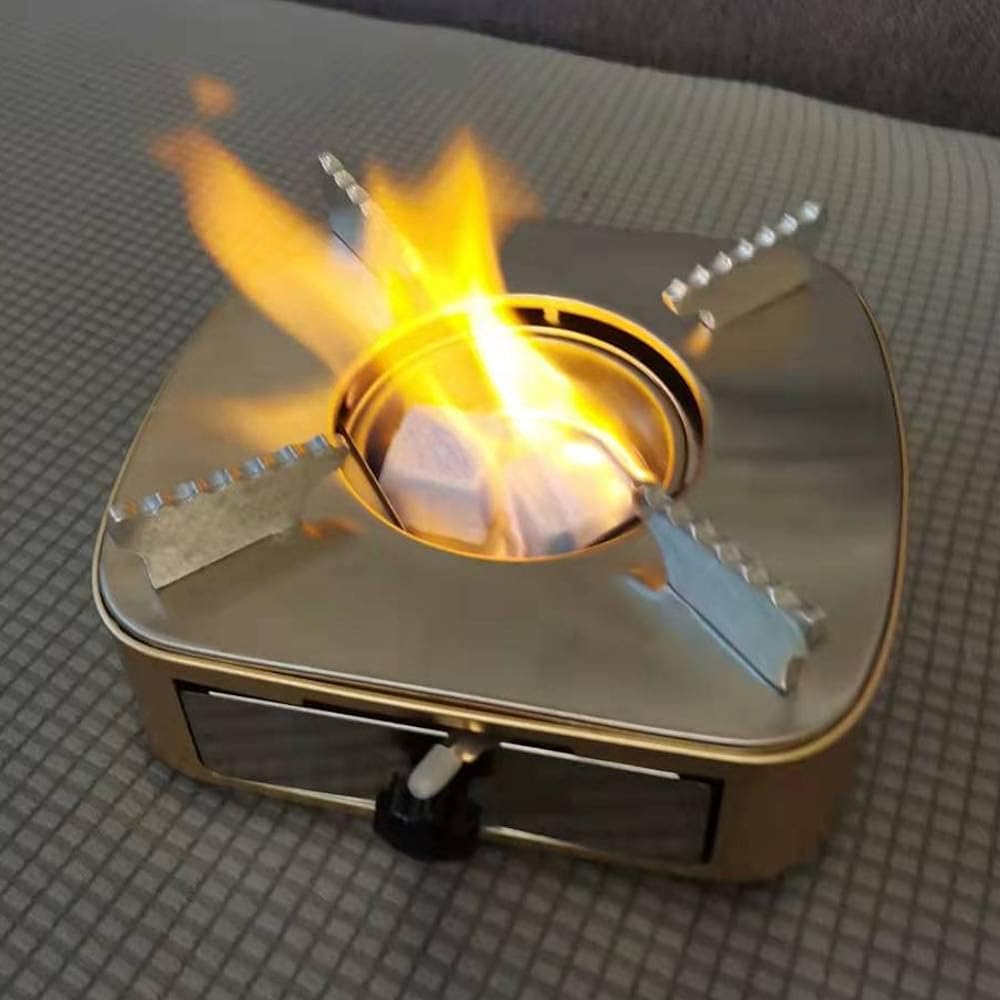 Bilaida Solid Fuel Stove Set (pot not included) Tabletop Stove Tabletop Single Pot Stove Sleeping in the Car Outdoor Camping Emergency Use After Disaster Power Outage Stabilize Safety Easy to Replace Solid Fuel Intense Firepower Controllable Firepower Ca