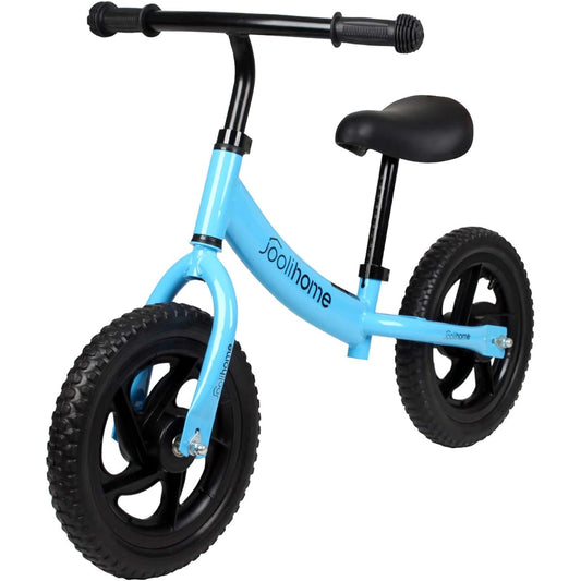 12" Balance Bike Carbon Steel Frame No Pedal Walking Balance Bike Training Bicycle for Kids and Toddlers 2- to 6 Years Old