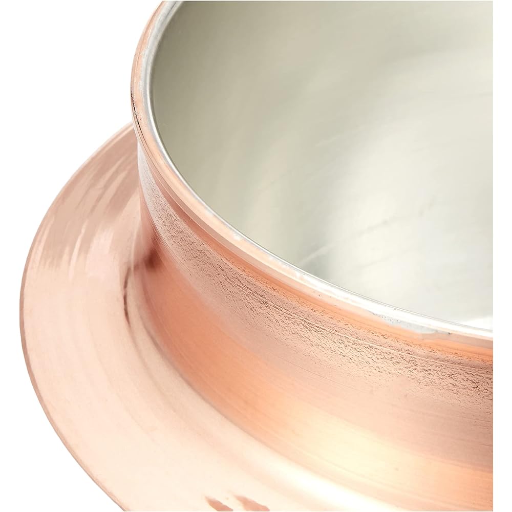 Endo Shoji TKG Tabletop Rice Pot, Copper Kama-meshi Set, 1 cup, Serves cooked Kama-meshi, Cooks quickly and deliciously due to the high thermal conductivity of copper, Width x Depth x Height (mm) 165 x 165 x 155, Inaka-kama-meshi, Commercial use QKM7301