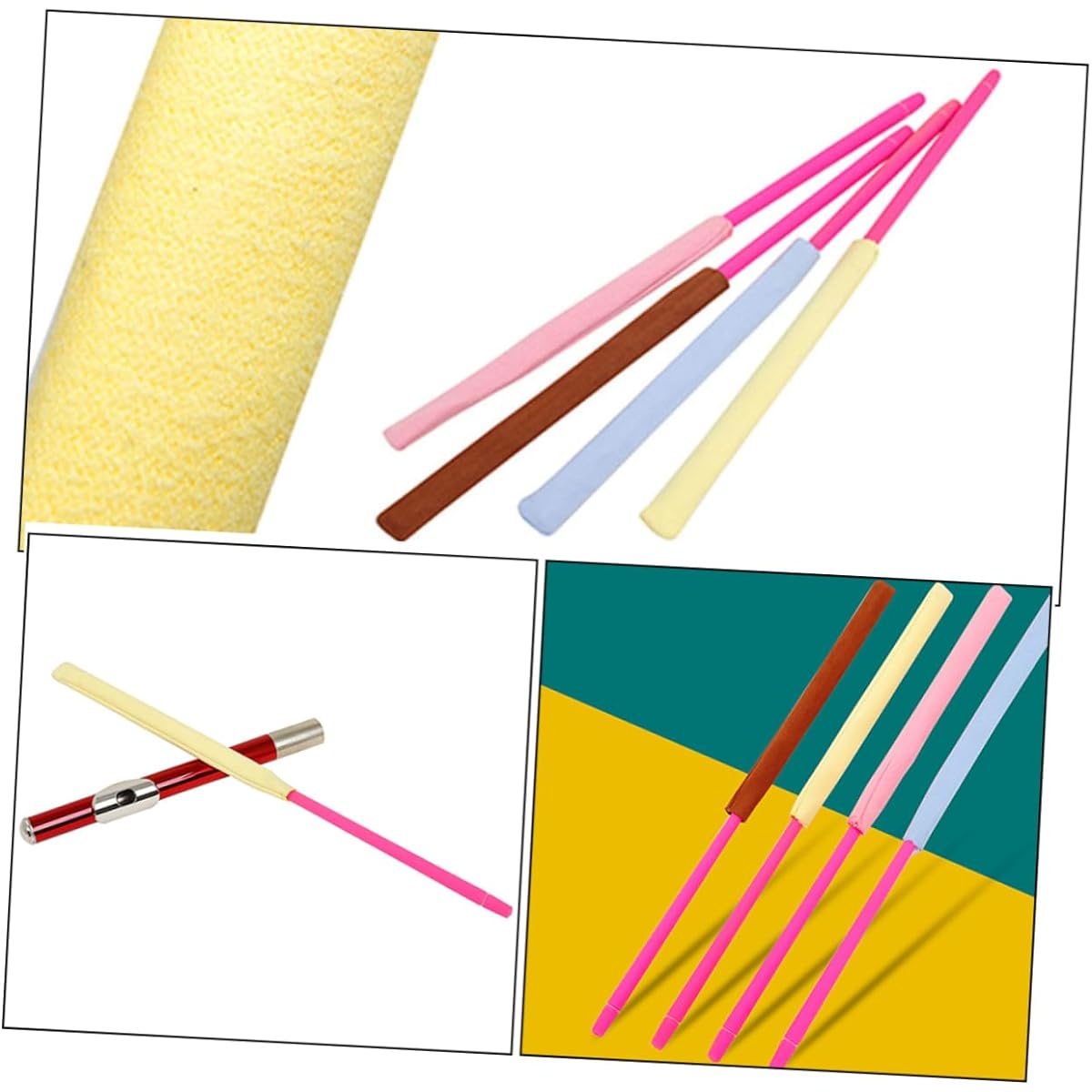 Vaguelly 10pcs Flute Cleaner, Flute Cleaning Rod, Flute Cleaning Tool, Clarinet Accessories, Flute Clean Rod, Cleaning Flute Sticks, Clarinet