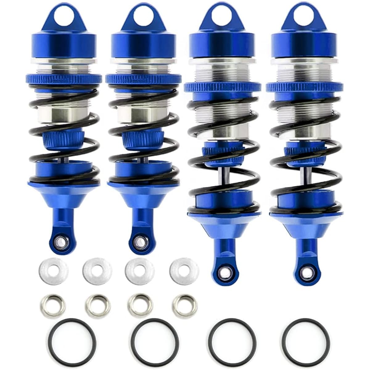 Alloy Shock Absorber ARRMA 1/7 Infraction 6S BLX Felony 6S BLX Limitless Roller RC Car Upgrade Parts Replacement #ARA330627#ARA330628(Navy Blue)