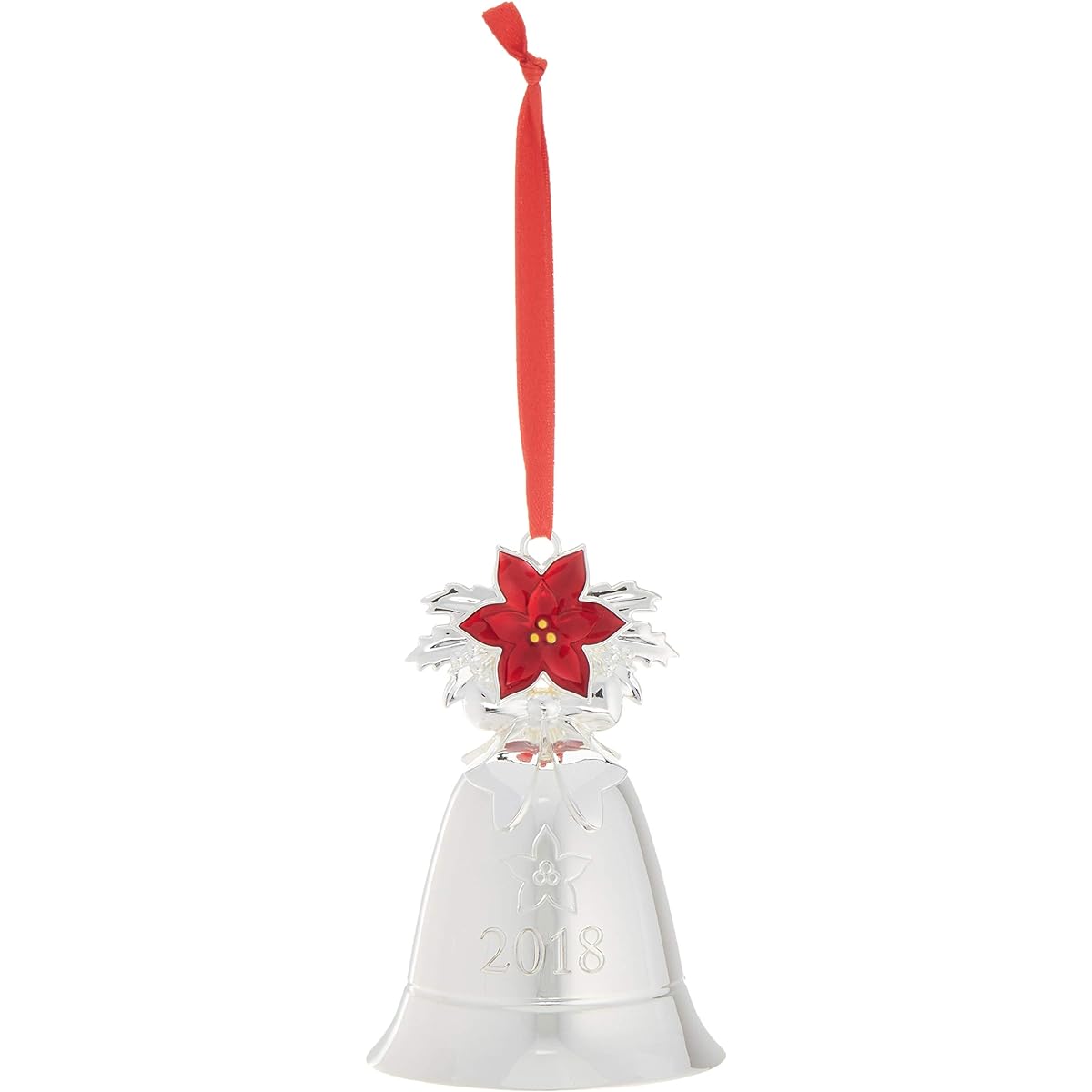 Lenox 2018 Music Box Bell Poinsettia