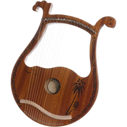 WowZza 19 String Lyre Harp, Portable Lyre for Beginners, Lyre Harp for Adults and Students, for Beginners