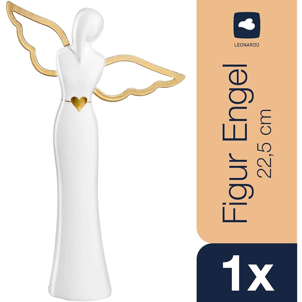 LEONARDO Figure Angel 23cm heart 022192
