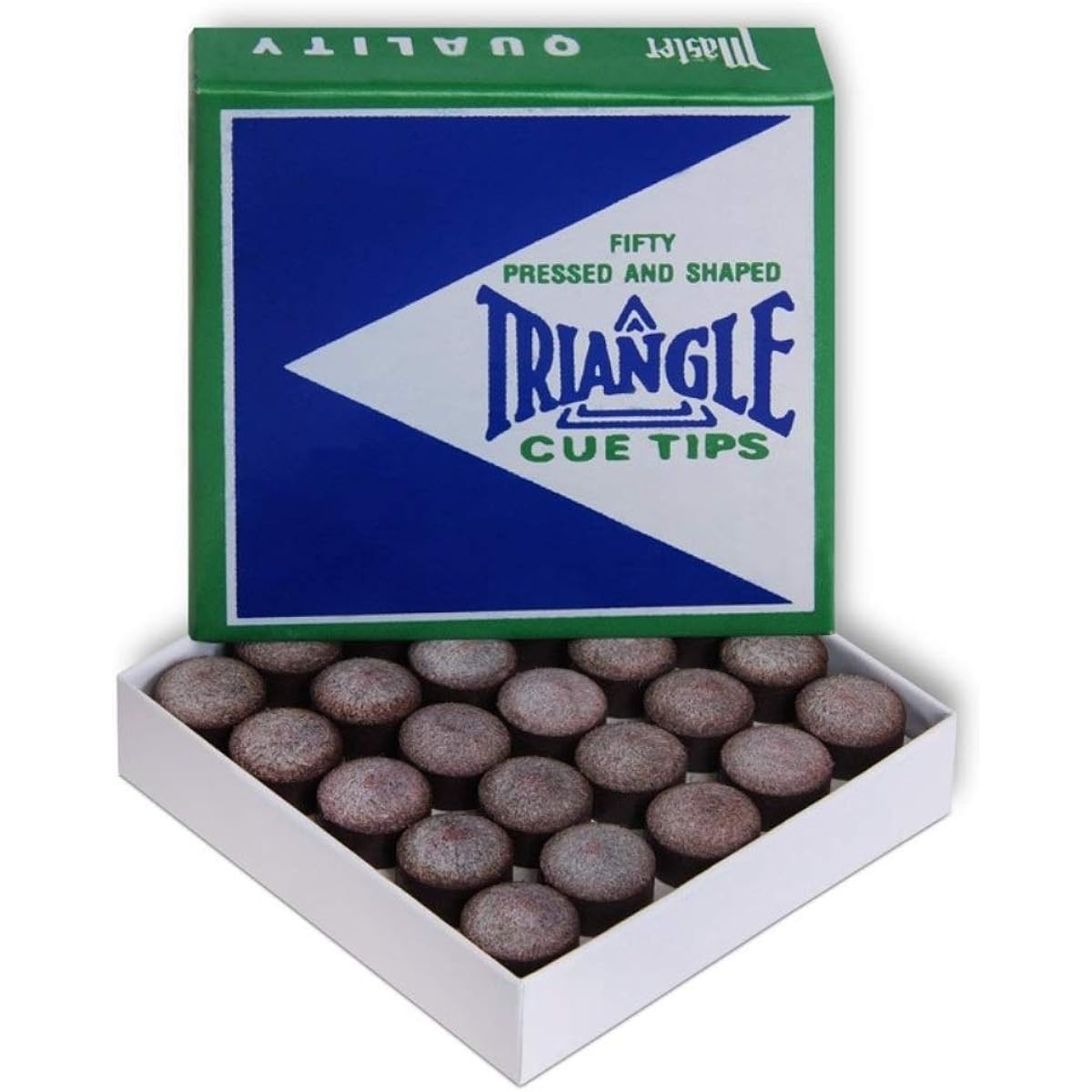 Tweeten Triangle Billiard Pool Cue Chips - 1 Box - 50 Chips - Sizes Available