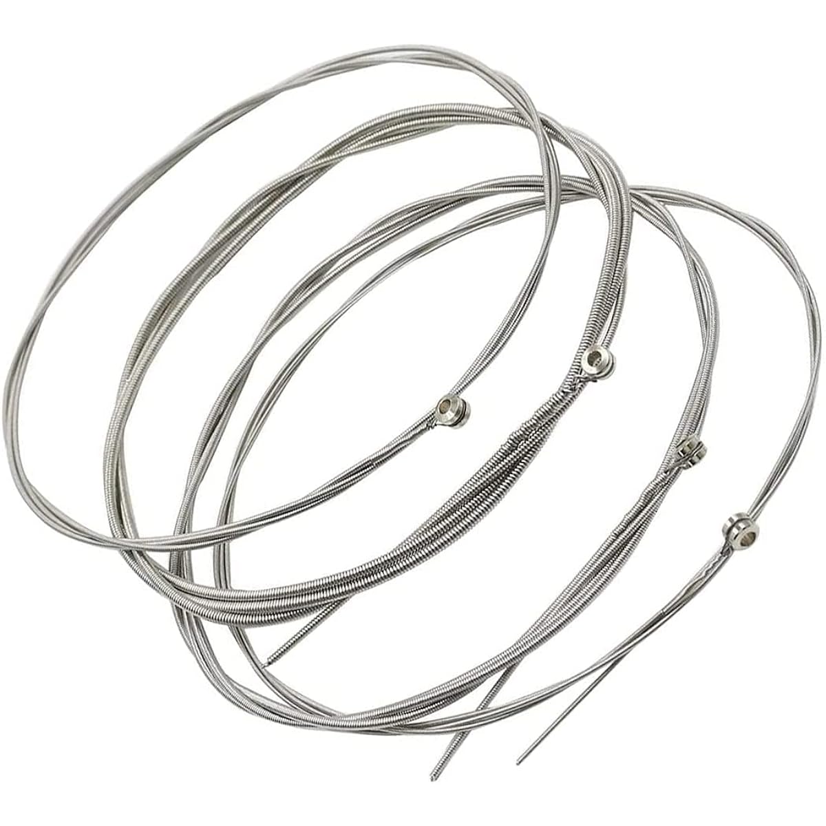 TUOREN 2 Pack/4 String Set Bass String Nickel Plated Steel Round Wound Medium 45-100 Gauge