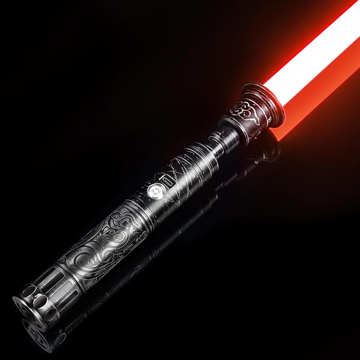 XenoSaber Dueling Light Saber for Adults with Motion Control, XRGB V3 Combat Smooth Swinging Light Saber with APP, 16 Sound Fonts, 16 Colors, Full Color Change, Rechargeable, Sturdy Metal Handle