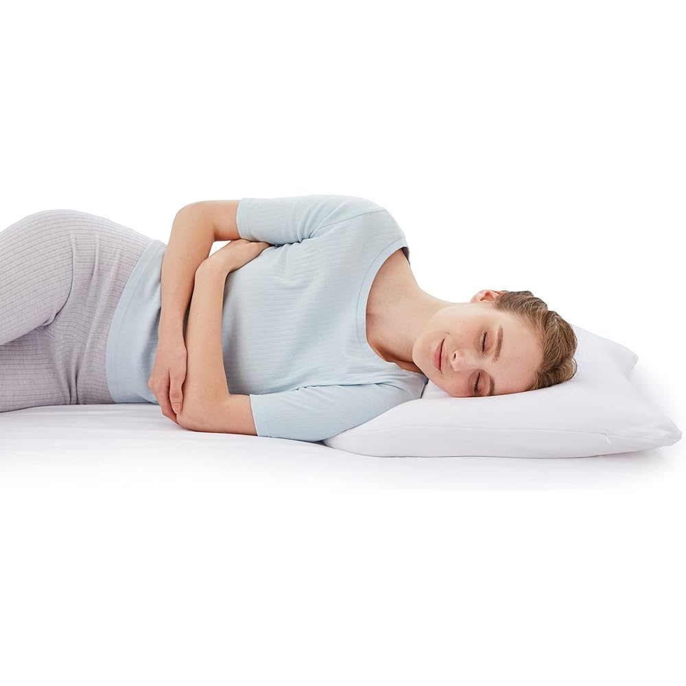 MOGU Pillow, Shoulder Pillow, Bead Pillow, Sleeping Pillow, Suitable for Back and Side Positions, Made in Japan, Comes with a Pillow Cover to Lighten Your Shoulders (W60 x D60 x H3, 10cm), Gray