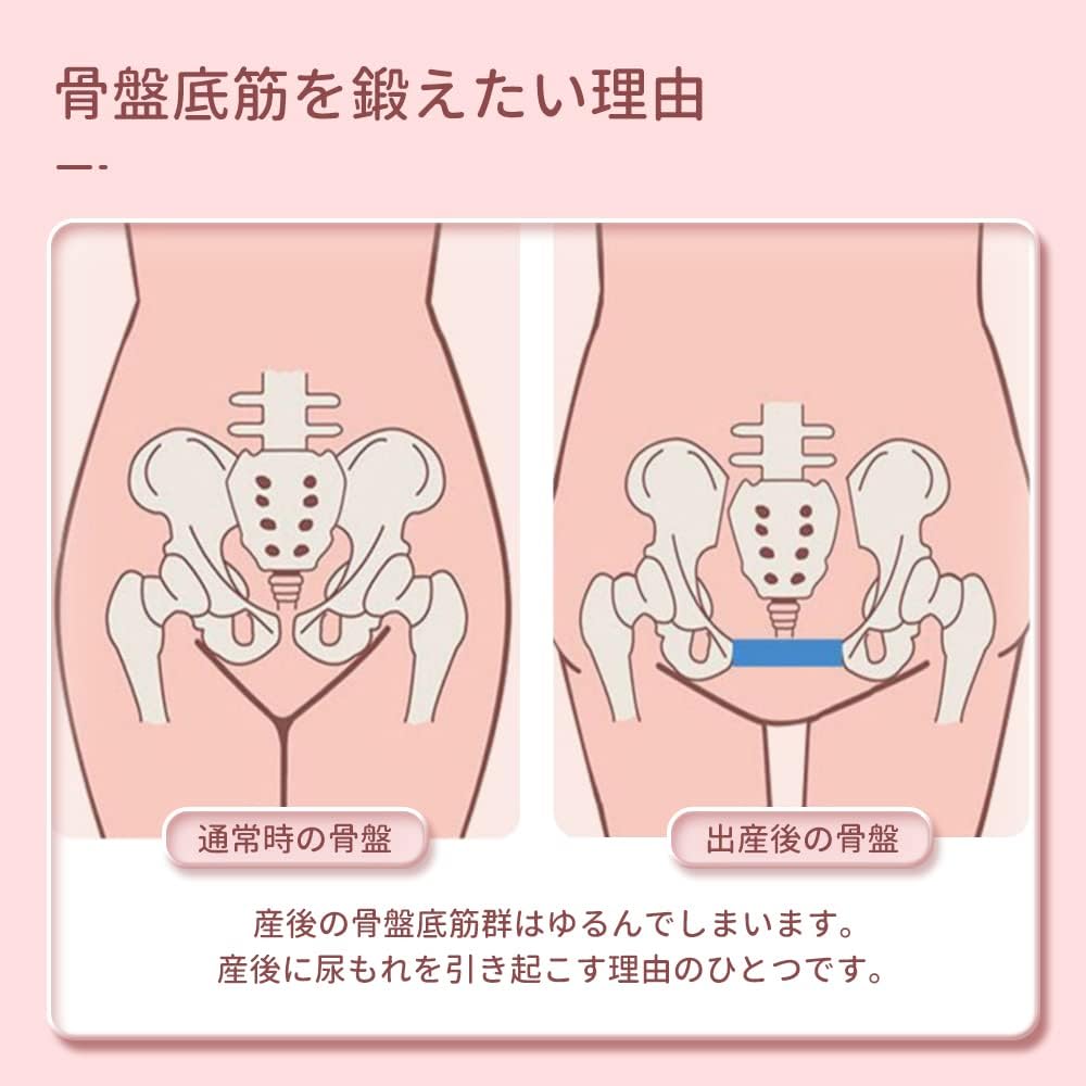 Adductor Muscle Training Pelvic Floor Muscle Diet Equipment [Japanese Instruction Manual Included] Diet Equipment Vaginal Training Goods Pelvic Exercise Training Goods Thigh Slimming Easy Convenient Non-Slip